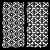 3 Pack Woodware Stencil 6"X6"-Garden Screen FRST074