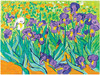3 Pack Faber-Castell Museum Series Paint By Number Kit 6"X8"-Irises PBNMS-14349