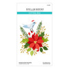 Spellbinders Etched Dies From Classic Christmas Collection-Christmas Bird Poinsettia S41292 - 813233036636