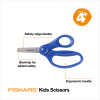 6 Pack Fiskars Kids Blunt-Tip Scissors 5"-Blue 106704-4