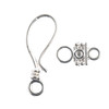 John Bead Hook Clasp Set 24mm 5/Pkg-Silver 1401093