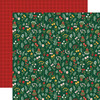 25 Pack Joyful Christmas Double-Sided Cardstock 12"X12"-Joyful Stems CBJCF12-5 - 691835230115
