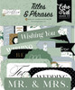 Echo Park Cardstock Ephemera-Titles & Phrases, Wedding Bells BL335032 - 691835255118