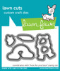 2 Pack Lawn Cuts Custom Craft Die-Here For You Bear LF2846 - 789554576321