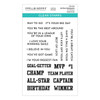 Spellbinders Clear Stamp Set By Justine Dvorak-All-Star Sentiments STP209 - 813233037824