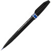 Pentel Sign Pen Micro Brush Tip W/Case 12/Pkg-Assorted Colors F30CPC12