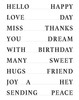 Crafter's Workshop Layered Card Stencil 8.5"X11"-Full Sheet Of Good Words TCW8.5-6036 - 842254060368