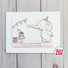 2 Pack Avery Elle Clear Stamp Set 4"X3"-Age Is Irr-Elephant AE2306