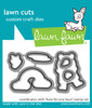 Lawn Cuts Custom Craft Die-Here For You Bear LF2846 - 789554576321