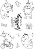 Creative Expressions Designer Boutique Clear Stamps 6"X8"-Musical Birthday UMSDB147