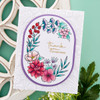 Spellbinders Glimmer Hot Foil Plate From The Stylish Ovals-Stylish Oval Floral Bird GLP375