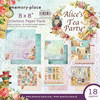 Memory Place Double-Sided Paper Pack 8"X8" 18/Pkg-Alice's Tea Party MP-61176 - 4582248611768