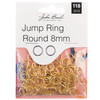 John Bead Jump Ring Round 8mm 118/Pkg-Gold 1401036 - 665772203310