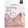 John Bead Split Ring 6mm 142/Pkg-Silver 1401018 - 665772204218