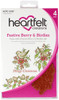 Heartfelt Creations Cling Rubber Stamp Set-Festive Berry & Birdies HCP31027 - 817550029012