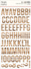 Simple Stories Color Vibe Foam Alpha Stickers 6"X12" 129/Pkg-Woods Hickory SSCVS-13490 - 810112383461