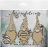 Scrapaholics Laser Cut Chipboard 2mm Thick-Bee Gnomes, 3/Pkg 4" To 1.5" S88792 - 745808288792