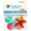 Buttons Galore Flatbackz Embellishments-Shiny Shells FBZ-111 - 840934006934