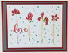 Crafter's Workshop Layered Card Stencil 8.5"X11"-A2 Layered Word Flowers TCW8.5-6018