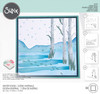 Sizzix Making Tool Layered Stencil 6"X6" By Olivia Rose-Winter Scenes 666437 - 630454286097