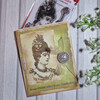 Woodware Clear Stamp 3"X4"-Vintage Lady 3/Pkg FRM057