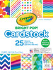 Crayola Cardstock 25/Pkg-Bright Pop - 990053 - 071662300531