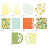 P13 Light Chipboard Album Base With Papers 6"X6"-Mix and Match, Fresh Lemonade P13LEM56