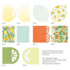 P13 Light Chipboard Album Base With Papers 6"X6"-Mix and Match, Fresh Lemonade - P13LEM56