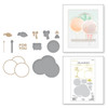 Spellbinders Glimmer Hot Foil Plate & Die Set-Party Balloons Bouquet GLP397