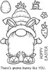 Woodware Clear Stamps 4"X6"-Singles Bunny Gnome FRS976