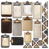 Simple Vintage Essentials Chipboard 29/Pkg-Clipboards - SVE20415