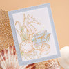 Spellbinders Glimmer Hot Foil Plate & Die Set-Seahorse Floral By Dawn Woleslagle GLP371