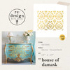 Prima Marketing Re-Design Gold Foil Kacha Decor Transfers-House of Damask RE665586
