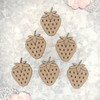Scrapaholics Laser Cut Chipboard 2mm Thick-Strawberry Style #2, 12/Pkg 1.25" To 1" S89355