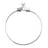 John Bead Earring Hoop Medium 25mm 12/Pkg-Silver 1401060