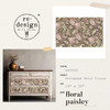 Prima Re-Design Decoupage Decor Tissue Paper 19"X30"-Floral Paisley REDTP-65555