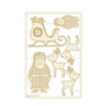 P13 Die-Cut Chipboard Embellishments 4"X6" 6/Pkg-#02 P13SAN45