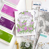 Pinkfresh Studio Stencils 4"X9" 6/Pkg-Tuberose Layering PF195823