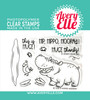 Avery Elle Clear Stamp Set 4"X3"-Hippo Hooray AE2311 - 810083781372