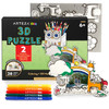 Arteza Kids 3D Puzzle-Owl & Giraffe ARTZ4711 - 840098725733