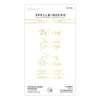 Spellbinders Glimmer Hot Foil Plate By Susan Tierney-Cockbur-Snow Garden Winter Bough GLP430 - 813233037442