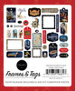 Carta Bella Cardstock Ephemera 33/Pkg-Frames & Tags, Pirates PT318025