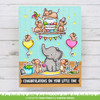Lawn Fawn Clear Stamps 3"X4"-Elephant Parade Add-On LF3067