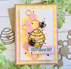 Scrapaholics Laser Cut Chipboard 2mm Thick-Beehives & Bees, 7/Pkg 2" To 0.75" S88808