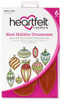 Heartfelt Creations Cling Rubber Stamp Set-Noel Holiday Ornaments CPC31031 - 817550029111