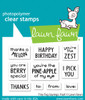 Lawn Fawn Clear Stamps 3"X2"-Tiny Tag Sayings: Fruit 10/Pkg LF3171 - 789554579353