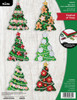 Bucilla Felt Ornaments Applique Kit Set Of 6-Festival Of Trees 89662E - 046109896625