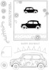 Pink Ink Designs 6"X8" Clear Stamp Set-Mini Driver PI0209