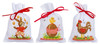 Vervaco Counted Cross Stitch Sachet Bags Kit 3.2"X4.8" 3/Pkg-Easter Animals on Aida (18 Count) V0200150