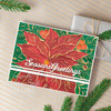 Creative Expressions Companion Colouring Stencil 6"X8" 2/Pkg-Poinsettia Bliss CEST128